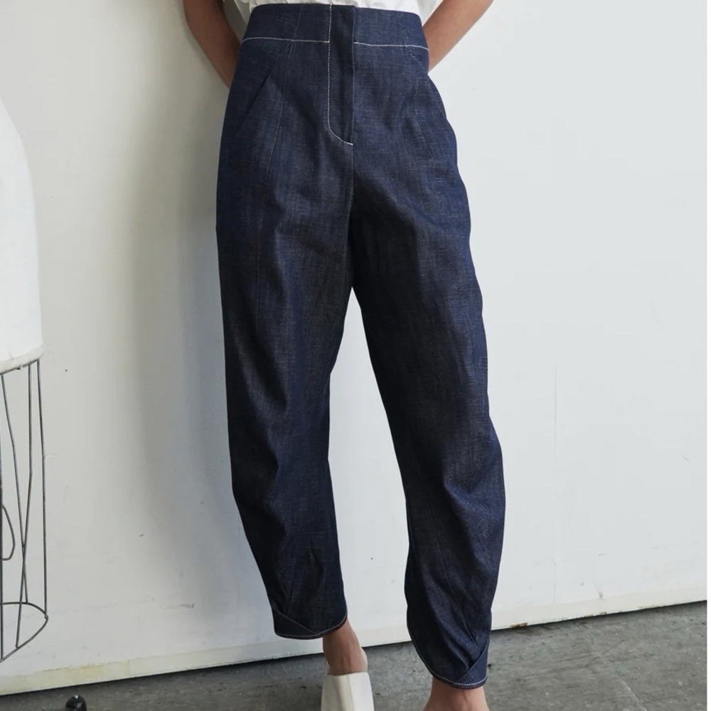 Zero + Maria Cornejo Takeo Pants in Indigo Eco Denim